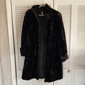 Antique Luxurious Dark Brown Fur Coat